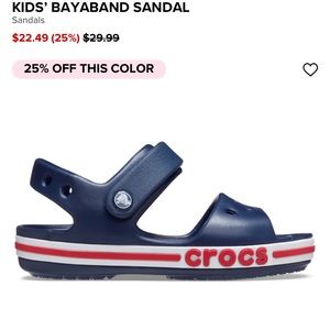 Toddler croc sandals